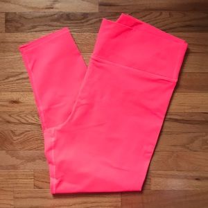 Fabletics Neon Coral Leggings